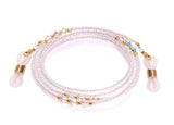 Bead Eyeglass Chain - Sunglasses Cord Neck Strap Holder (Cream Pink)
