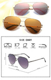 Aviator Sunglasses Unisex Flat Lens Mirrored Metal Classic Shades DSR003