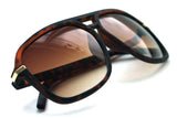 Men's Hip Hop 80's Vintage Sunglasses Grandmaster Retro Hip Hop Aviator Matte Rubber Frame 80's