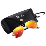Small Polarized Aviator Sunglasses for Adult Small Face and Junior,52mm