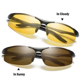 Day Night Photochromic Polarized Sunglasses Men's Sunglasses for Drivers Male Safety Driving Fishing UV400 Glasses