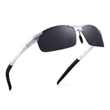 Sports Polarized Al-Mg sunglasses Metal Spring Hinge Fishing Cycling Glasses Men