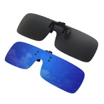 2-Pack Polarized Clip-on Flip Up Rimless One Piece Sunglasses,JP68