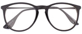 Oversized Big Round Horn Rimmed Eye Glasses Clear Lens Oval Frame Non Prescription