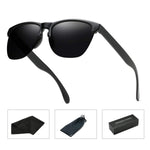 Unisex Semi Rimless Sunglasses Polarized Color Mirror Retro Glasses