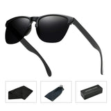 Unisex Semi Rimless Sunglasses Polarized Color Mirror Retro Glasses