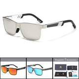 Classic Oversized Polarized Men Big Square Sport Aluminum Drving Riding Cycling Sunglasses