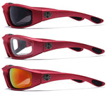 3-Pack Deal - Men's Sport Biker Motorcycle Goggles with Impact Resistant UV400 Lenses