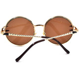 Gothic Punk Round Sunglasses Skull Claw Design Glasses