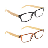 READING GLASSES 2 pack Bamboo Temples Readers