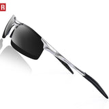 Driving Polarized Sunglasses For Men UV Protection Ultra Lightweight Al Mg Golf Fishing Sports Sunglasses