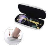 Glasses Case,  Aluminum Hard Shell Eyeglasses Case Striped Spectacles Box