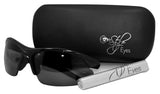 Blazin Maui Wrap Polarized Nearly Invisible Line Bifocal Sunglasses