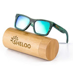 Bamboo Wood Polarized sunglasses For Men&Women Retro Style Red UV400