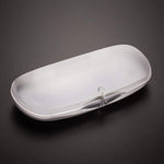 Magnet Buckle Frosted Translucent Eyeglasses Case Spectacles Box
