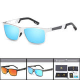 Classic Oversized Polarized Men Big Square Sport Aluminum Drving Riding Cycling Sunglasses