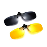 Polarized Clip-on Flip Up Metal Clip Rimless Sunglasses for Prescription Glasses