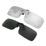 2-Pack Polarized Clip-on Flip Up Rimless One Piece Sunglasses,JP68