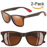 Mens Wayfarer Sunglasses New Style Polarized Driving Glasses Matte Black Frame