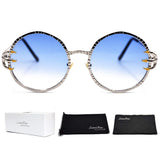 Gothic Punk Round Sunglasses Skull Claw Design Glasses
