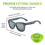 Polarized Wood Sunglasses For Mens Womens Handmade Vintage Bamboo Frame