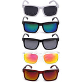 Newbee Fashion Men's Simple Squared Keyhole Revo Sunglasses -BUY 4 GET 20% OFF
