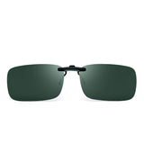 Rimless Rectangle Clip on Sunglasses Lightweight Polarized Eyeglasses Men Women