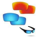 Anti-saltwater Polarized Replacement Lenses for Oakley Gascan Sunglasses 2 Pairs Packed