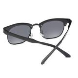 Classic Polarized Retro Sunglasses Al-Mg Semi-rimless Driving Sun Glasses