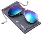 Wholesale Vintage Reflective Mirror Lens Metal Frame Aviator Party Sunglasses Bulk Lot Glasses 12 Pack