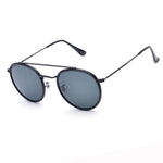 Retro Round Sunglasses Metal Frame Glass Circle Lens Men Women 3647 Vintage Style