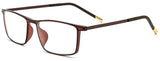 Men Titanium Alloy TR90 Square Optical Prescription Glasses Frame Eyewear 523