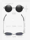 Classic Polarized Sunglasses Fashion UV Protective Sunglasses Round Glasses