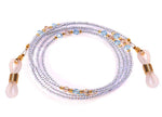 Bead Eyeglass Chain - Sunglasses Cord Neck Strap Holder (Cream Pink)