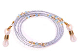 Bead Eyeglass Chain - Sunglasses Cord Neck Strap Holder (Cream Pink)