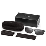 Matte Metal Frame Polarized Lens Square Round Aviator Wayfarer Sunglasses