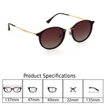 , Made In ITALY, Cat Eye Polarized Lens Plastic Frame Ladies & Men's Sunglasses DS1536