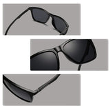 Men Polarized Sunglasses HD Driving Square Composite Frame B2425