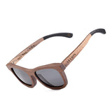 Polarized Wood Sunglasses Mens Womens Black Walnut Wooden Frame