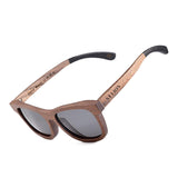Polarized Wood Sunglasses Mens Womens Black Walnut Wooden Frame