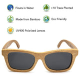 Bamboo Sunglasses - Polarized Original Floating Shades, Color Options