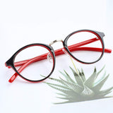 Fashion Round Eyewear Frame Eyeglasses Optical Frame Clear Lens Glasses