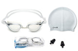 Newbee Fashion - Adjustable Adult Unisex Anti-Fog UV Protection Slim Light Weight Dual Strap Swimming Goggles