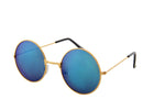 - Retro Mirror Round Circle Metal Sunglasses