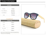 Unisex Handmade Bamboo Wayfarer Sunglasses UV400 HD Polarized Wooden Retro Color Frame Glasses