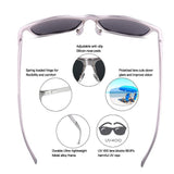 Polarized Retro Classic Trendy Stylish Sunglasses for men women 100% UV protection Lightweight Al-Mg Alloy Metal frame