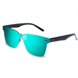 Polarized Sunglasses Hidden Frame Rimless Square Mirrored Lenses For Men/Women