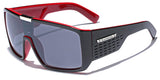 Oversized Flat Top Men's Sunglasses Shield Style