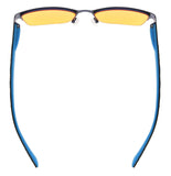 Small Lens Blue Light Blocking Computer Reading/Gaming Glasses 0.0 Magnification
