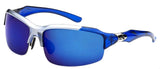 Mens Fashion Sports Wrap Sunglasses - Blue Revo Lens - Fishing, Baseball, Boating, Skiing - Several Colors Available!